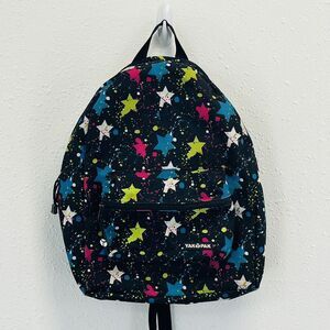 Yak Pak‎ Stars Backpack Black Multicolor Splatters School Book Bag